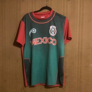 Youth Mexico Soccer Jersey - Green and Red
